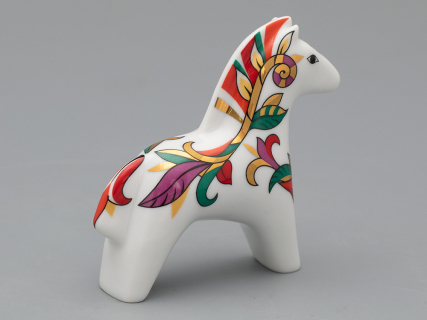 Скульптура форма Лошадь рисунок Красная арт 82.04520.00.1, 