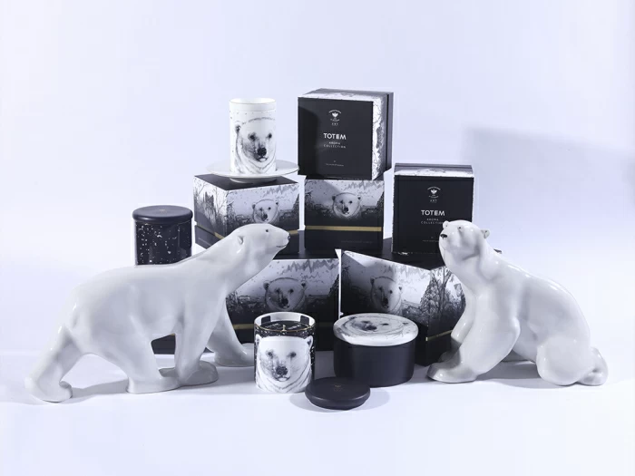 Свеча ароматическая в подарочной упаковке, рисунок Тотем. Медведь аромат Черный перец арт. 81.31597.00.1, 