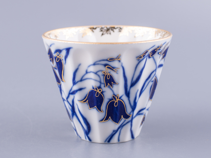 Чашка с блюдцем чайная 235 мл форма Лучистая рисунок Колокольчики арт. 81.10520.00.1, 