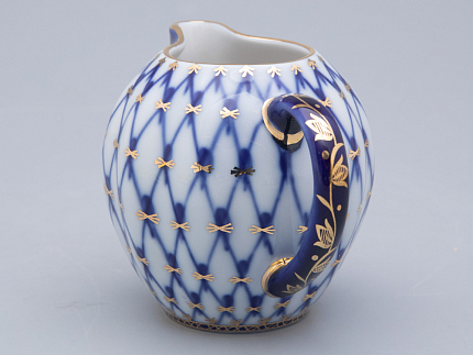 Сливочник 205 мл.,  форма Тюльпан, рисунок Кобальтовая сетка арт. 80.02187.00.1