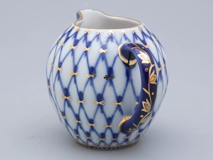 Сливочник 205 мл.,  форма Тюльпан, рисунок Кобальтовая сетка арт. 80.02187.00.1, 