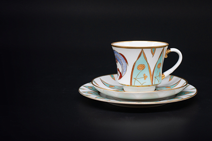 Чашка чайная 220 мл Рыбы. Знак Зодиака на форме Банкетная, арт 60.05724.00.2