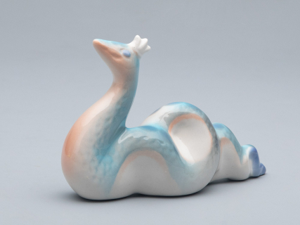 Скульптура форма Королева змей Голубая, арт 82.74496.00.1, 