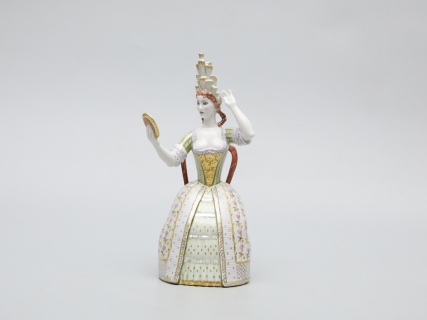 Скульптура Дама с зеркалом Петровская Ассамблея арт. 82.51220.00.1, 