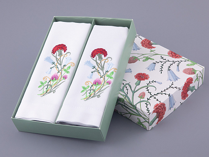 Набор салфеток 45х45 сервировочных с вышивкой Сад Алисы арт 41.00308.01