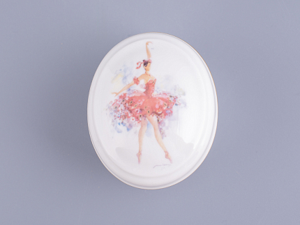 Туалетная коробочка форма Овальная рисунок Фея смелости арт. 80.86398.00.1