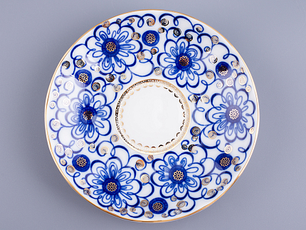 Чашка с блюдцем чайная 250 мл форма Тюльпан рисунок Вьюнок арт. 81.10110.00.1