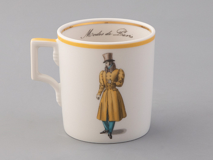 Подарочный набор чайный форма Гербовая рисунок Modes de Paris (желтый) арт. 81.25660.00.1