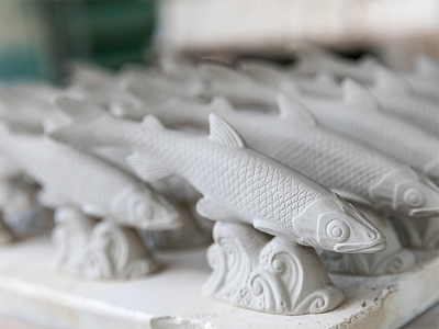 Скульптура Невская корюшка Голубая волна, арт. 82.50075.00.1