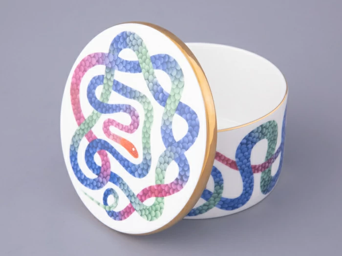 Шкатулка в подарочной упаковке, форма Идиллия, рисунок Лунный змей, арт. 81.32800.00.1, 