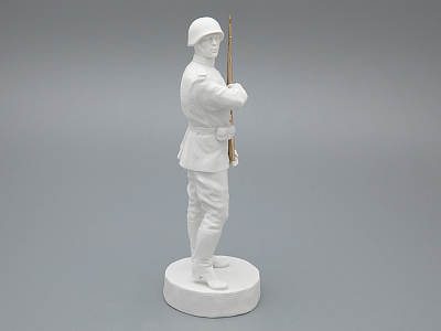 Скульптура Солдат Победы 1945, в подарочной упаковке, Белый бисквит, арт 81.33936.00.1