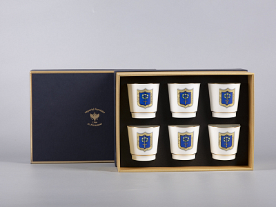 Подарочный набор стопок форма Сувенирная рисунок Коттеджный арт. 81.30557.00.1