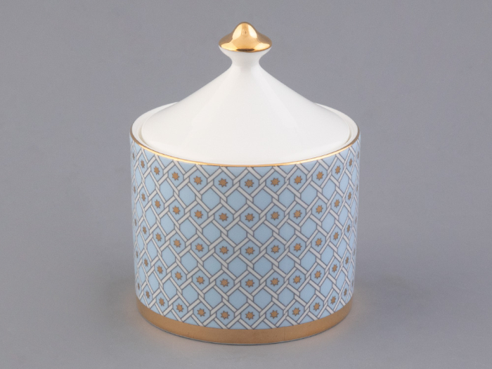 Сахарница форма Идиллия рисунок Азур, арт 80.96961.00.1, 