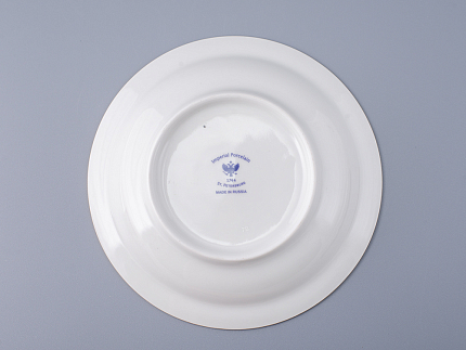 Чашка с блюдцем для бульона Молодежная Сетка-Блюз 2 арт. 81.26642.00.1