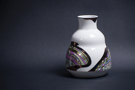 Ваза Крылья стрекозы на форме Зимняя средняя  арт 60.14880.00.1