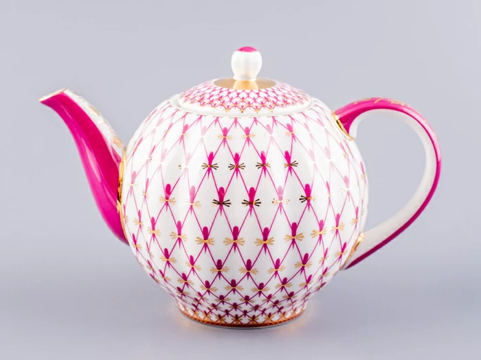 Чайник заварочный форма Тюльпан рисунок Сетка-Блюз 2 арт. 80.86209.00.1, 