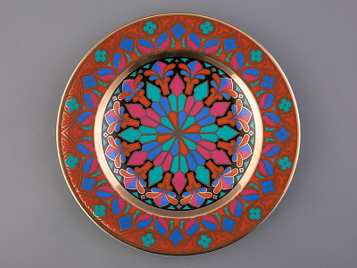 Тарелка декоративная 270 мм Европейская, в подарочной упаковке, рисунок Готическая 6 арт. 81.25627.00.1