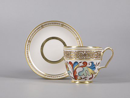 Сервиз чайный форма Александр III рисунок Русский, 6 персон 15 предметов арт. 81.30144.00.1