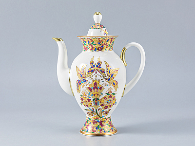 Сервиз кофейный, форма Классическая-2, рисунок Золотые бабочки, 6 персон 20 предметов  арт. 81.13777.00.1