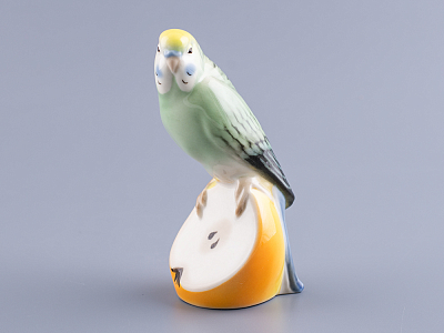Скульптура форма Волнистый попугайчик рисунок Кеша арт. 82.77224.00.1