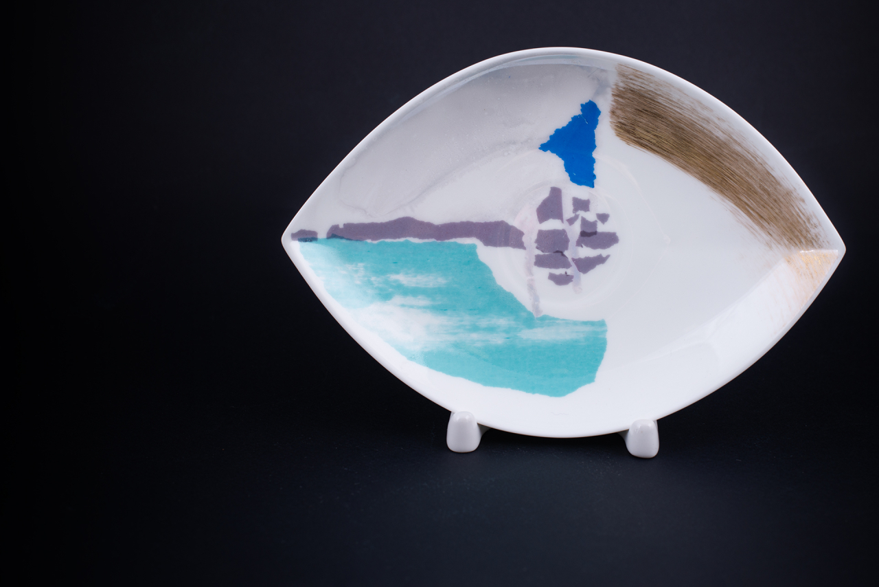 Чашка с блюдцем Белая ночь. Палитра, на форме Ковчег, арт. 61.21017.00.1, 