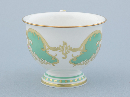 Чашка с блюдцем чайная 240 мл форма Айседора рисунок Аквамарин арт. 81.30907.00.1