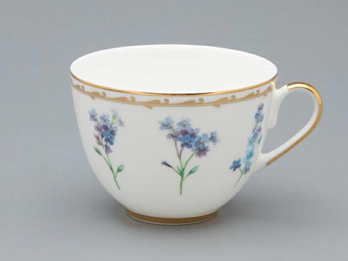 Чашка с блюдцем чайная форма Весенняя 2 рисунок Улыбка флоры 3, арт. 81.34137.00.1, 