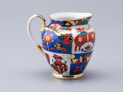 Сливочник 400 мл., форма Весенняя, рисунок Народные узоры, арт. 80.60812.00.1