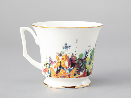 Чашка с блюдцем чайная форма Юлия рисунок Лето/Summer, арт. 81.29409.00.1, 