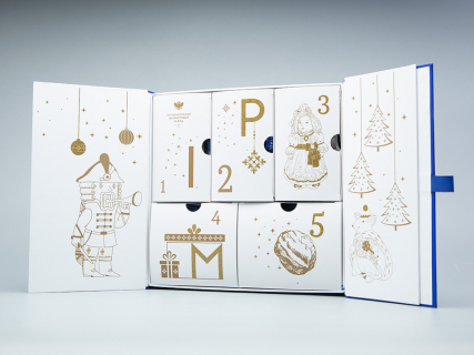 Подарочный набор Елочные игрушки Сказка Щелкунчик 5 шт. арт. 81.31124.00.1, 