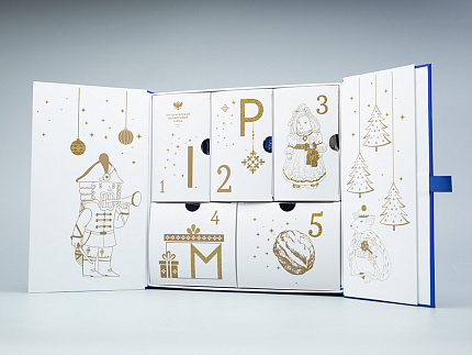 Подарочный набор Елочные игрушки Сказка Щелкунчик 5 шт. арт. 81.31124.00.1