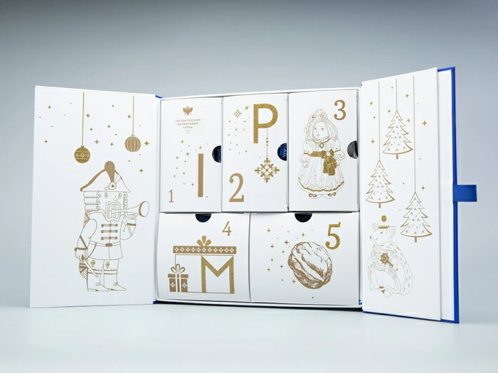 Подарочный набор Елочные игрушки Сказка Щелкунчик 5 шт. арт. 81.31124.00.1, 