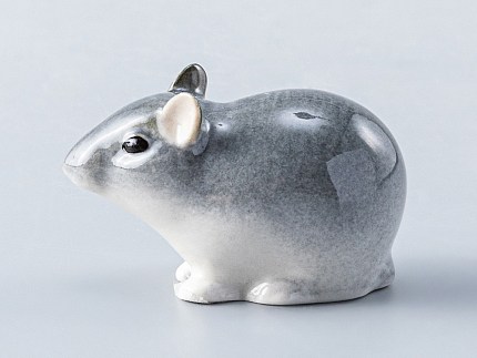 Скульптура форма Мышь малютка рисунок Серая арт. 82.61104.00.1