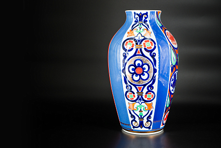 Ваза форма Ламповая рисунок Русский стиль II арт. 60.10674.00.1