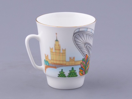 Чашка с блюдцем форма Майская, рисунок Парк Зарядье, арт. 81.32625.00.1, 
