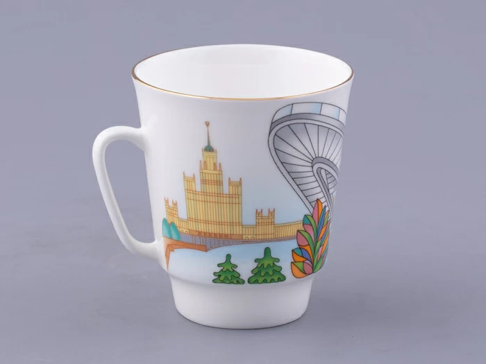 Чашка с блюдцем форма Майская, рисунок Парк Зарядье, арт. 81.32625.00.1, 