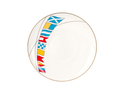 Чашка с блюдцем кофейная 165 мл форма Майская рисунок День ВМФ России арт. 81.26631.00.5, 