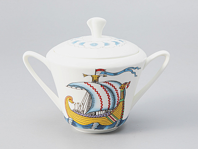 Сервиз чайный форма Сад рисунок Русские сказки, 6 персон 15 предметов, арт. 81.28417.00.1