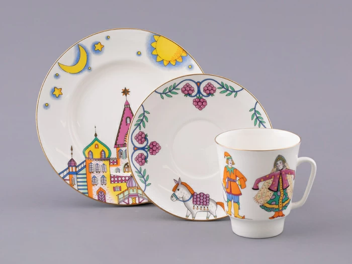 Трехпредметный комплект форма Майская рисунок Конек-горбунок арт. 81.24965.00.1, 