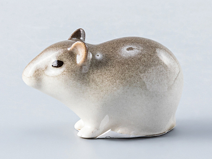 Скульптура форма Мышь малютка рисунок Палевая арт. 82.61106.00.1