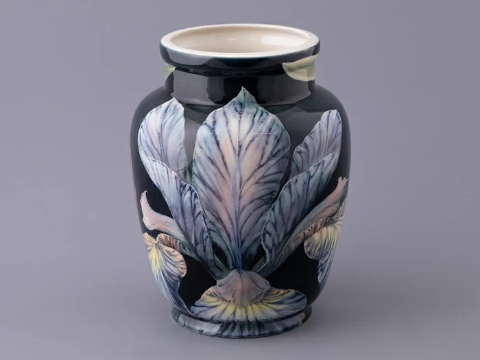 Ваза форма Китайская малого размера рисунок Ирисы Лилия темный, арт. 80.47141.00.1, 