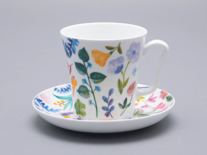 Бокал с блюдцем форма Ленинградский рисунок Primavera (Примавера), арт. 81.34502.00.1, 