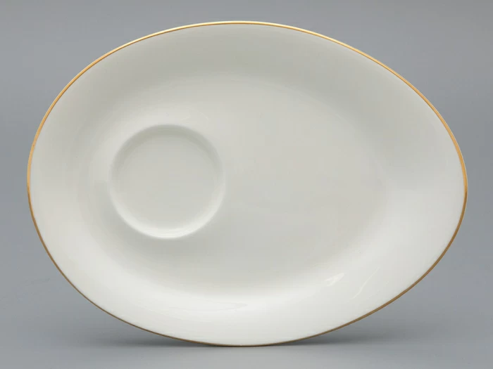 Чашка с блюдцем чайная на ножке форма Премиум рисунок Золотая лента, арт. 81.33527.00.1, 