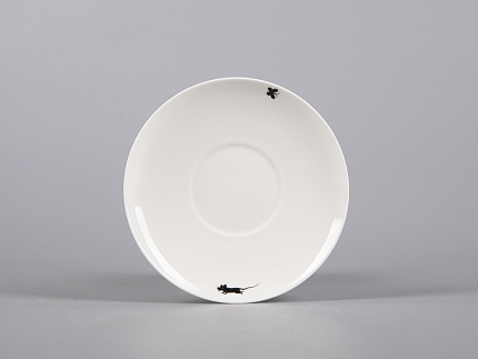 Чашка с блюдцем кофейная 165 мл., форма Майская, рисунок Кошки-мышки арт. 81.30660.00.1