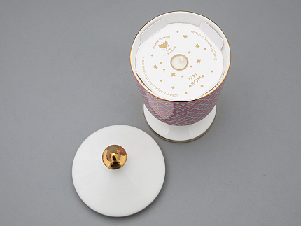 Подарочный набор Свеча ароматическая Идиллия Астра 2 аромат Ванильное небо, арт 81.33303.00.1