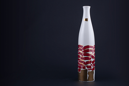 Ваза Пурпур на форме Бутыль, арт 60.15813.00.1