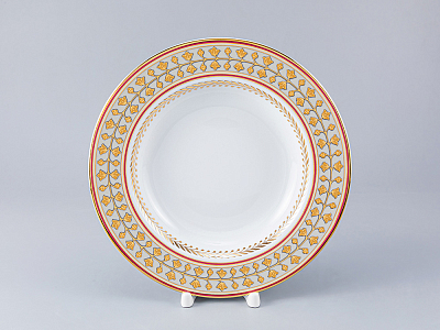 Тарелка глубокая 225 мм форма Европейская-2 рисунок Бельведер арт. 80.96533.00.1