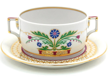 Чашка с блюдцем для бульона Гербовая Замоскворечье арт. 81.23956.00.1