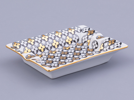 Пепельница форма Европейская, рисунок Elegant  арт 80.47112.00.1