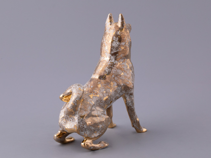 Скульптура форма Лайка, рисунок Золото, арт 82.97488.00.1, 